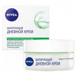 Крем для лица, Nivea (Нивея) 50 мл арт. 84765 визаж дневной матирующий для жирной и склонной к жирности кожи