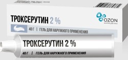 Троксерутин, гель д/наружн. прим. 2% 40 г №1