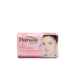 Мыло для лица и тела, Petrova naturals (Петрова) 75 г свежесть и шелк роза и молоко