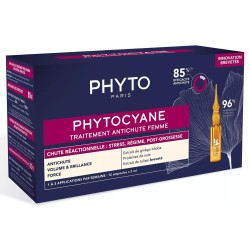 Сыворотка против выпадения волос, Phytosolba (Фито) 5 мл №12 арт. PH1002011P4 Фитоциан для женщин против реакционного выпадения волос ампулы