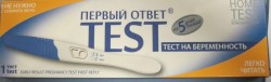 Тест на беременность, №1 Первый ответ (струйный с держателем)