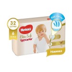 Подгузники-трусики, Huggies (Хаггис) 15-25 кг р. 6 №32 элит софт